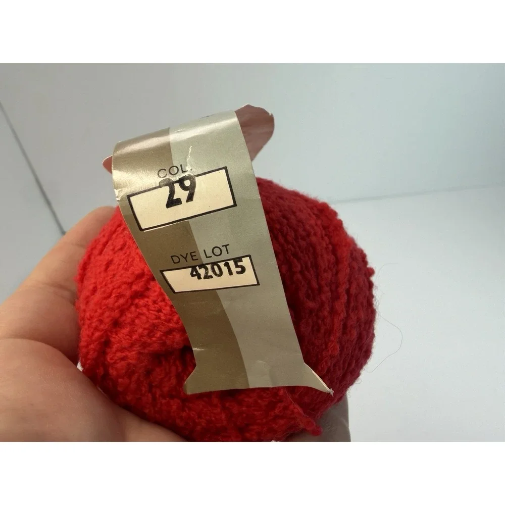 Kali Mousse by REYNOLDS 100% Wool Yarn Lot Of 4 Red
